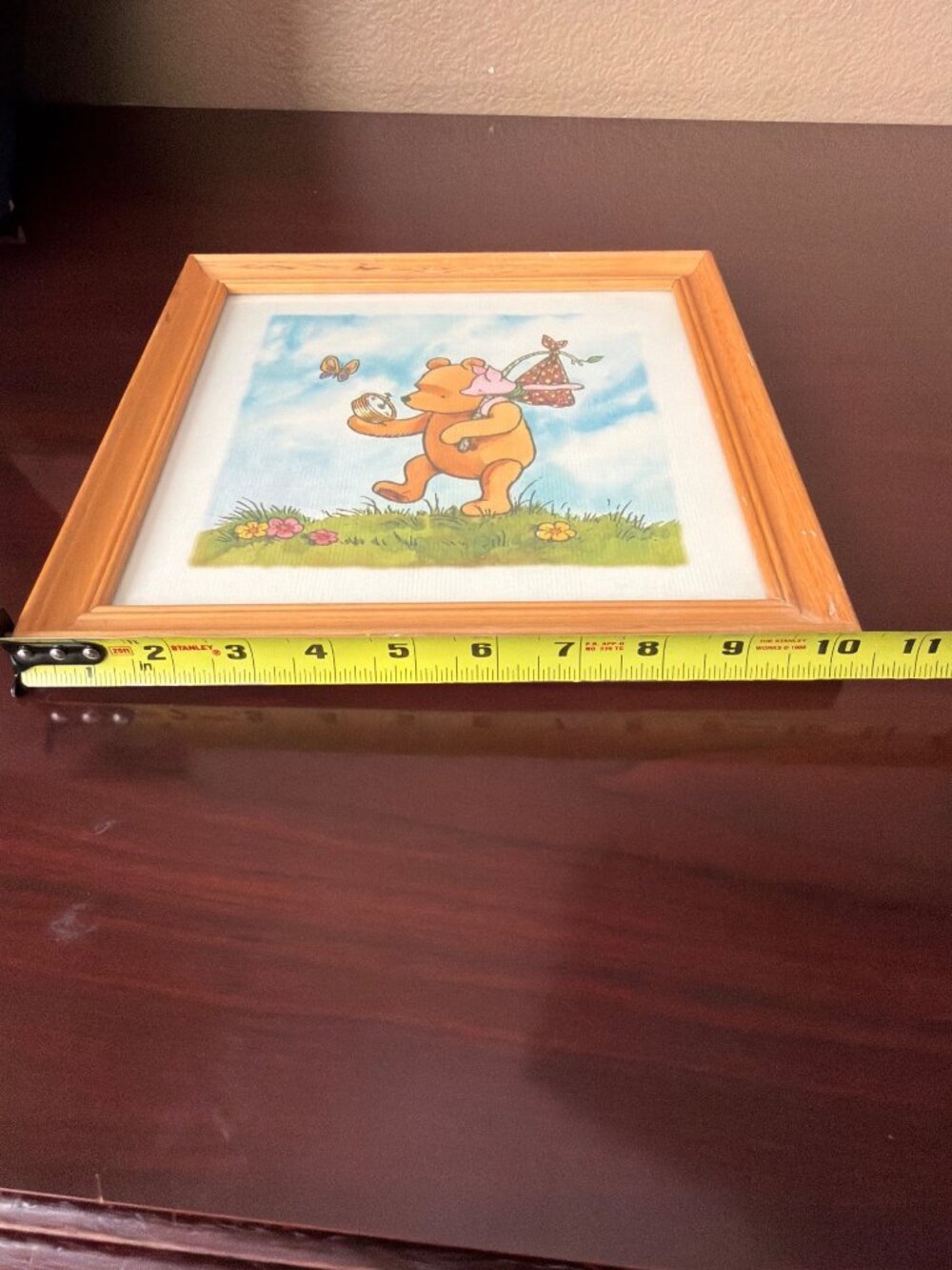 Vintage Disney Classic Pooh Framed Wall Art Winnie the Pooh Piglet Nursery Decor - Picture 6 of 10